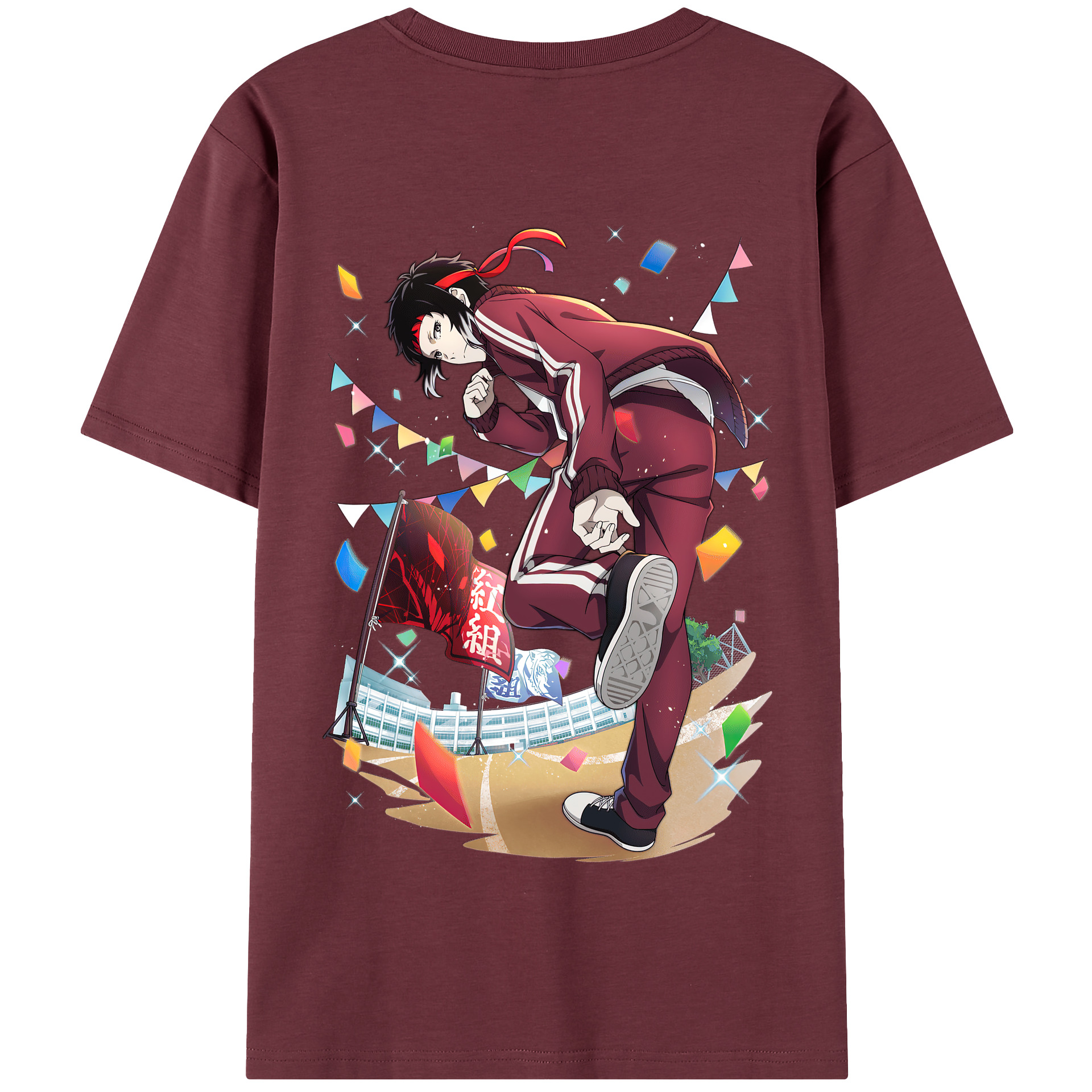 （画像用） 文豪ストレイドッグス Bungo Stray Dogs 綿100％半袖Tシャツ（背面プリント）